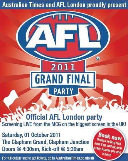 AFL_grand_final_2011 Watch the AFL Grand Final in London