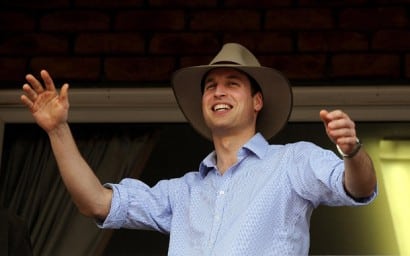 Prince William in Akubra hat