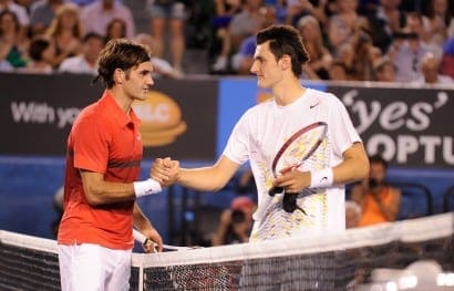 Tomic v Federer Tomic v Federer