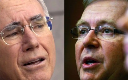 John Howard is backing Kevin Rudd