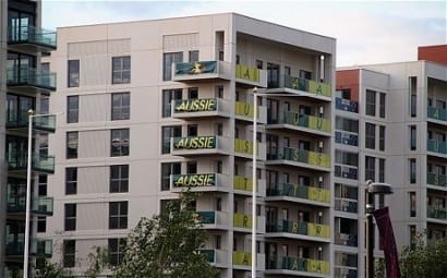 Aussies @ London Olympic Village