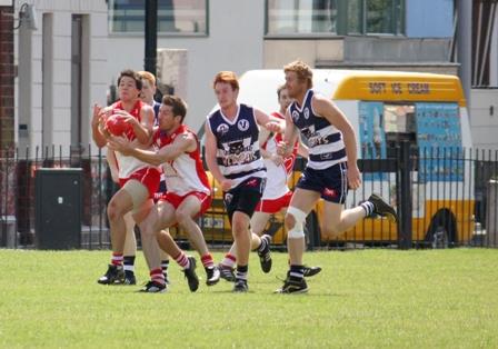 Swans upset Wildcats to blow AFL London finals race wide open