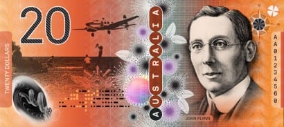 Proposed $20 Australian note - new currency Proposed $20 Australian note - new currency