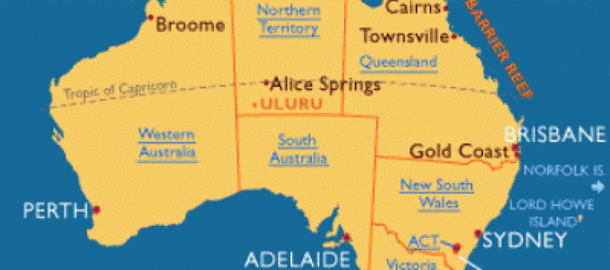 What are all of the states of Australia?