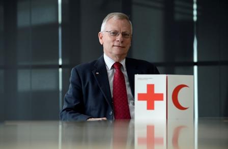 Chairman of the Red Cross International Standing Commission, Gregory John Vickery, has been appointed an Officer of the Order of Australia (AO) in the 2013 Queen’s Birthday Honours List (AAP Image/Dan Peled)