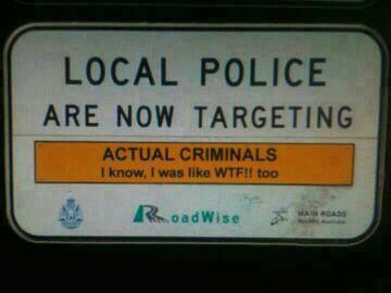funny australia sign police crime