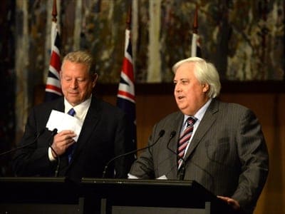 Al Gore and Clive Palmer