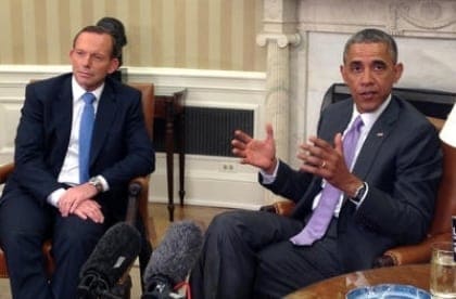 Barack Obama and Tony Abbott 2