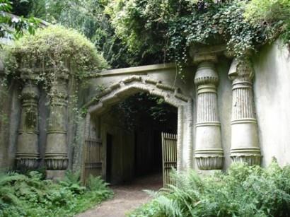 The Egyptian Avenue at London's Highgate Cemetery