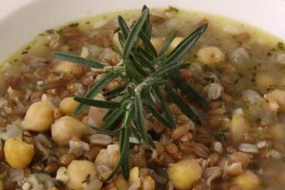Farro soup
