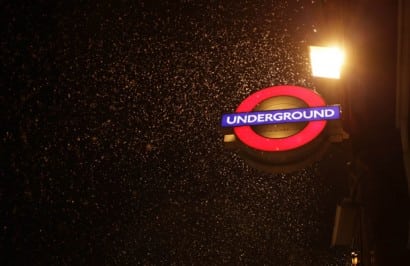 Rain London Underground