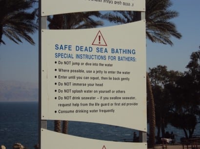 Dead Sea advice