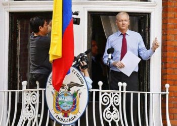 Julian Assange speaks from Ecuador's Embassy in London