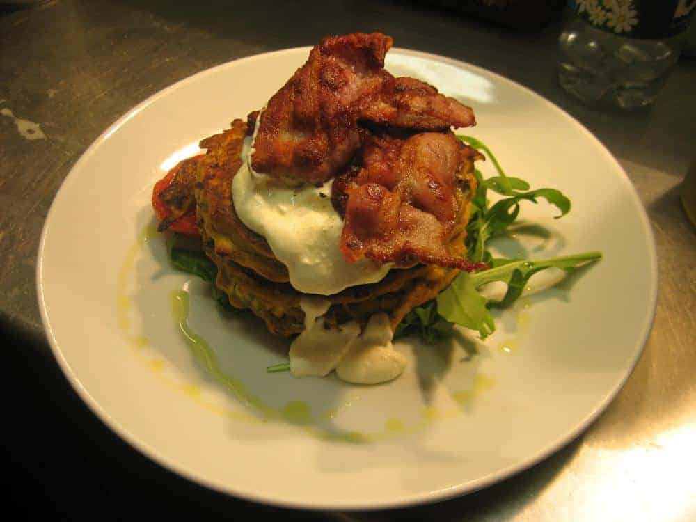 Lantana corn fritters