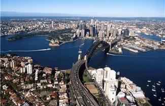 Aeriel view of Sydney Harbour