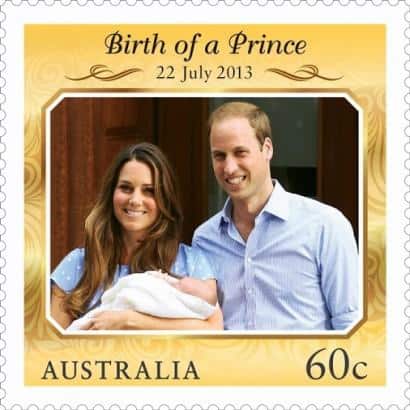 60c Royal_Baby Prince George stamp_Australia-Post-2013