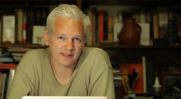Julian Assange addresses Splendour in the Grass 2011