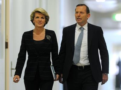 Julie Bishop and Tony Abbott