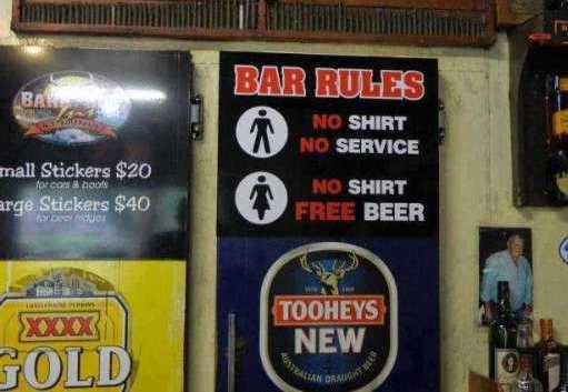 australia pub sign