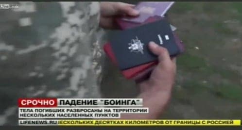 Australian passports Russia Ukraine TV MH17 shot down plane