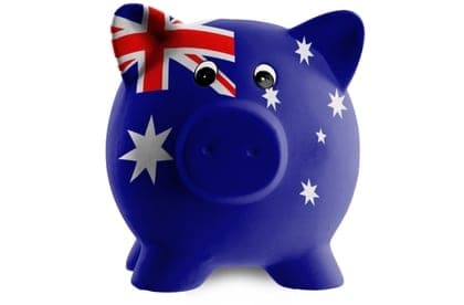 Australia savings - piggy bank