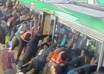 train save man perth australia video