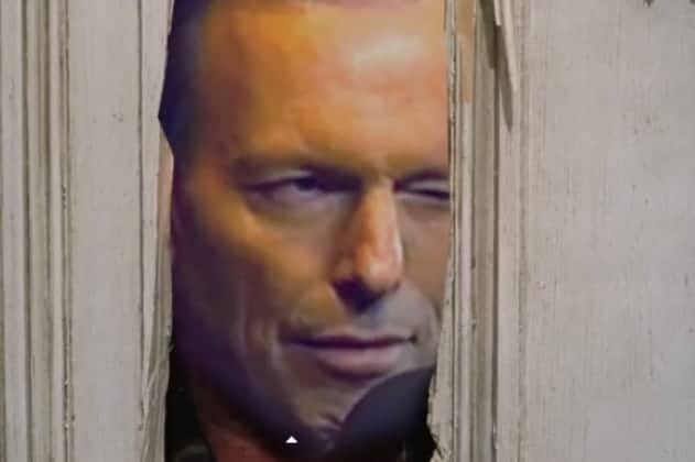Tony Abbott head - The Shining