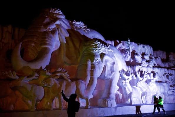 Harbin International Ice and Snow Sculpture Festival. (Photo by Lintao Zhang/Getty Images)