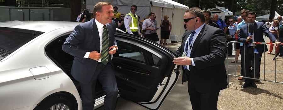 Tony Abbott BMW
