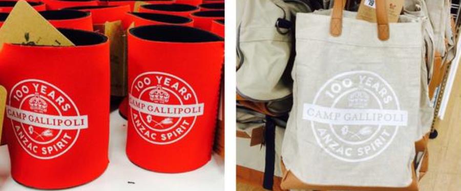 Anzac stubbie holder and bag