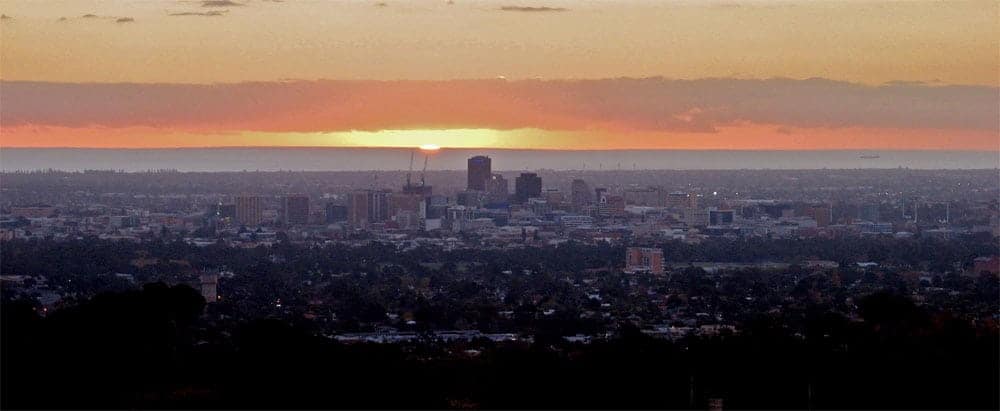 Adelaide at sunset
