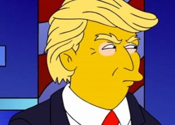 Donald Trump depicted in a more recent episode of The Simpsons.