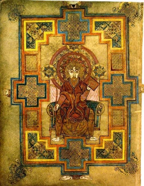 Book of Kells: Folio 291v contains a portrait of John the Evangelist. - WikiCommons / Public Domain