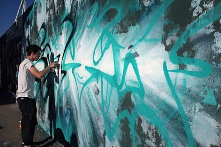 Mauerpark graffiti wall (c) Kris Griffiths