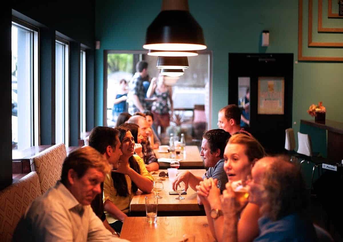 COVID Restaurant People Eating Socializing Socialize