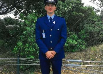 Constable Matthew Hunt who was gunned down in Auckland on Friday. Source: North Shore, Rodney and West Auckland Police