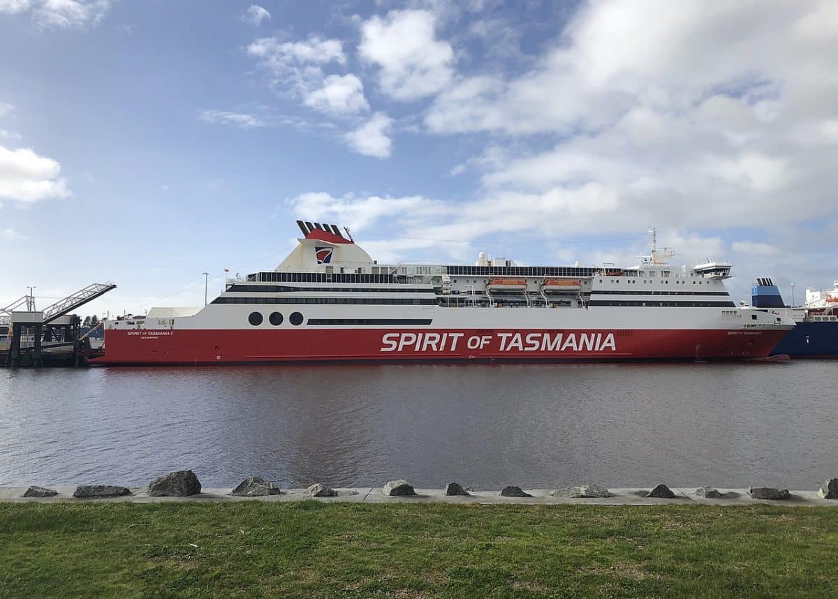 Spirit of Tasmania I in port at Devonport, Tasmania. Photo credit: Wikimedia Commons
