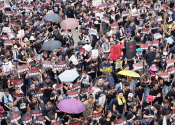 Hong Kong protest in 2019. Photo credit: Wikimedia Commons