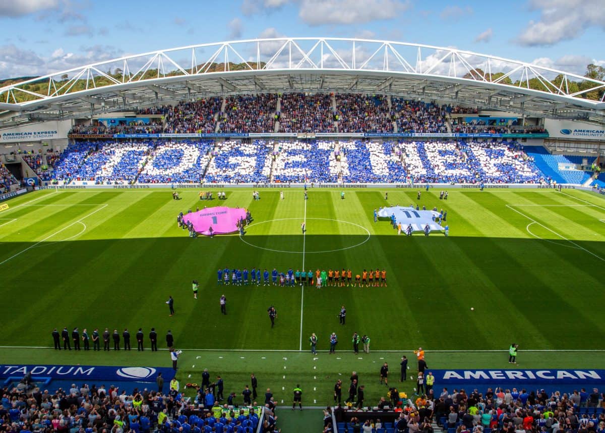 Amex Stadium, Home of Brighton & Hove Albion. Photo credit: Brighton FC Facebook page