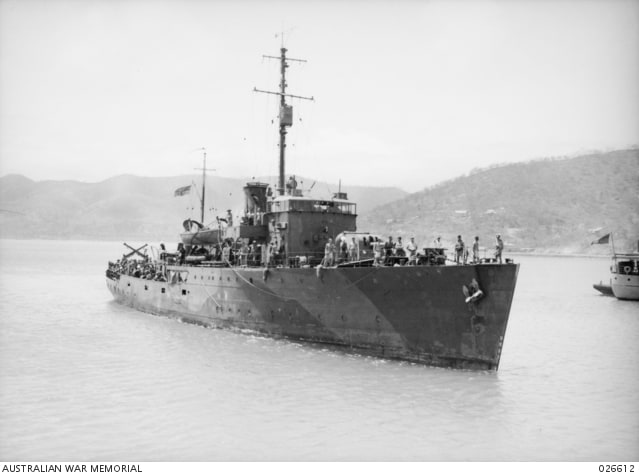 HMAS Armidale. Photo credit: Australian War Memorial.