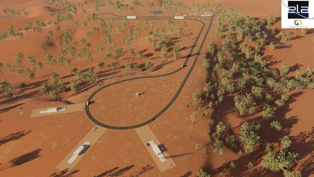An artist's impression of the Arnhem Land rocket launch facility. Photo credit: ELA website