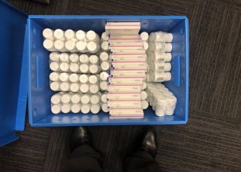 Drugs seized by detectives during their raid of two medical practices. Photo credit: Queensland Police