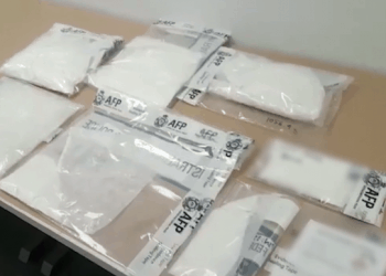 Part of the drugs haul for which the mother and son were sentenced. Photo credit: Australian Federal Police
