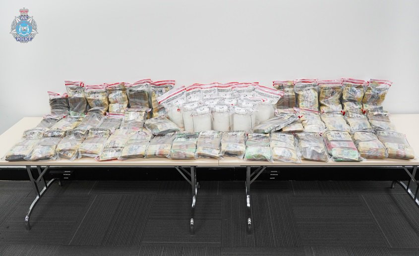 Huge WA drug bust: Cops find $4-million in cash plus Meth