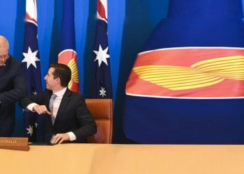 Prime Minister Scott Morrison and Trade Minister Simon Birmingham
