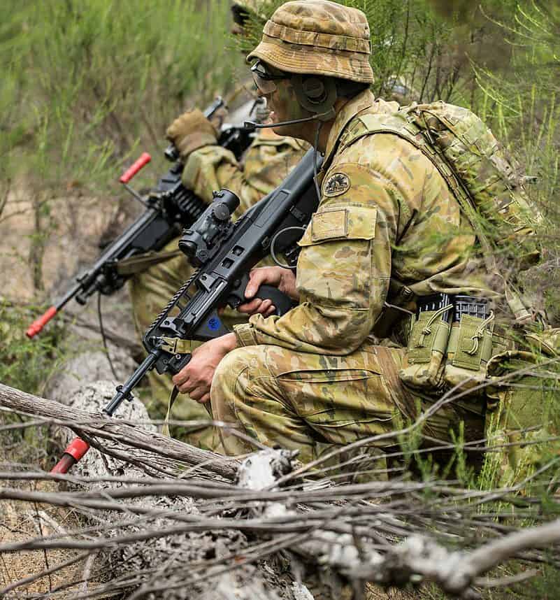 Australian soldiers during an exercise. Photo credit: ADF