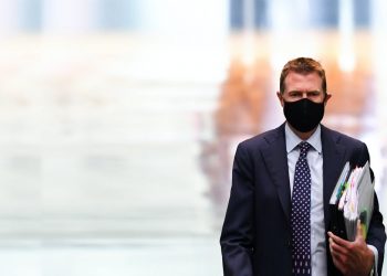 Industrlial Relations Minbister Christian Porter. Lukas Coch/AAP