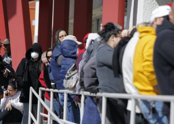 The number of people seeking jobless benefits has soared during the pandemic. AP Photo/John Locher
