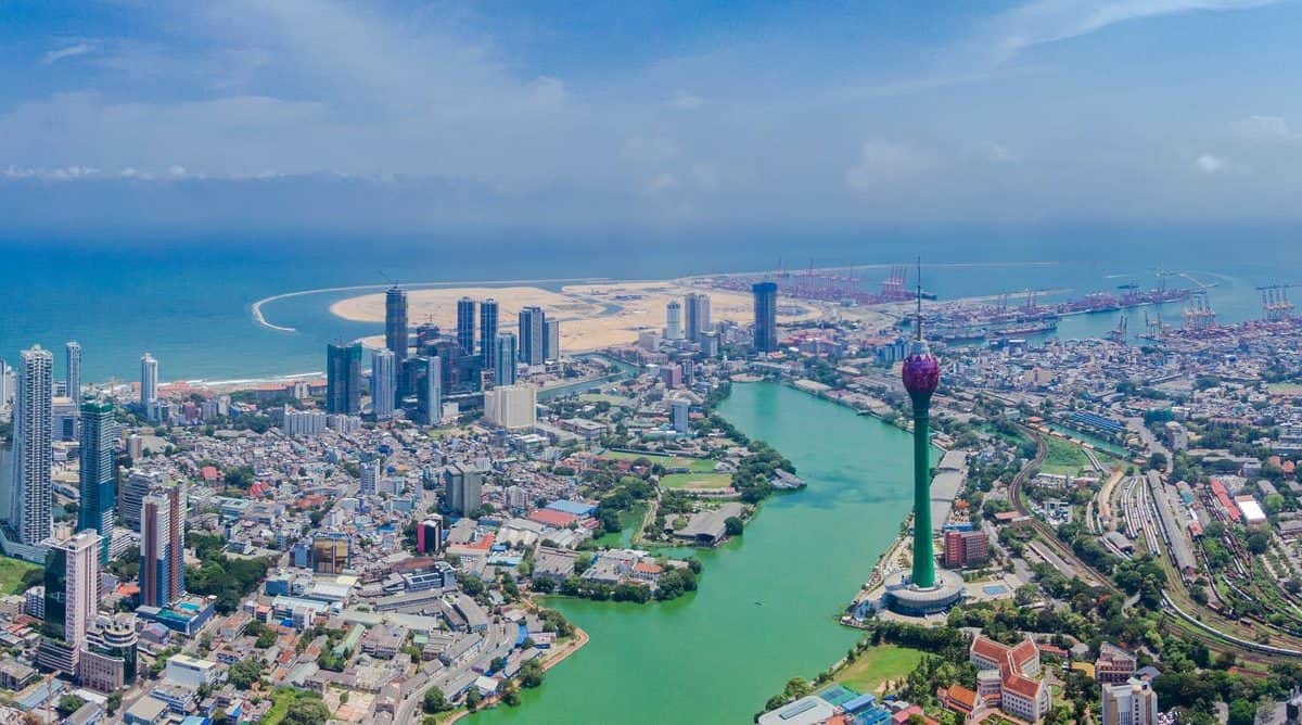 Colombo with the Port City development in the distance. Rakhitha_w/Shutterstock