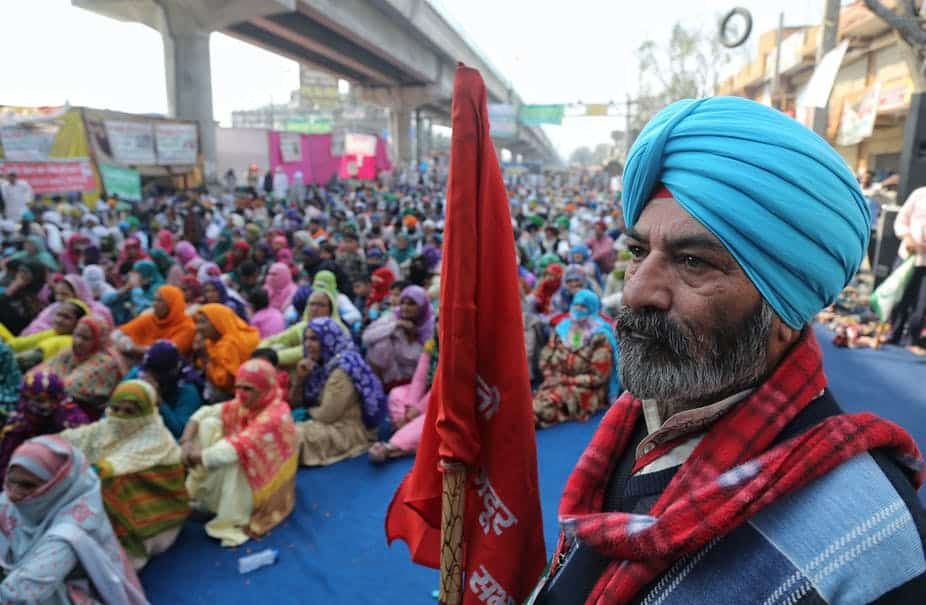 A large number of women have joined the protests against new farm laws in India. Sanchit Khanna/Hindustan Times via Getty Images